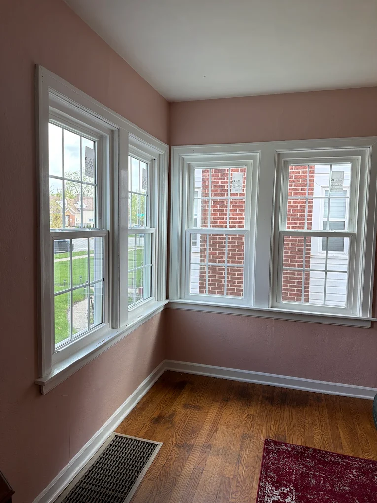 Residential Chicago home with newly installed windows 