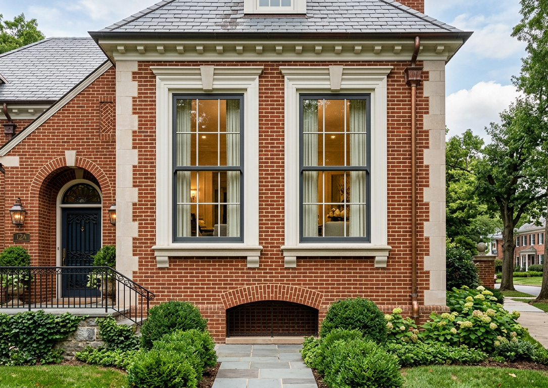 Double Hung Windows in residential Baltimore home