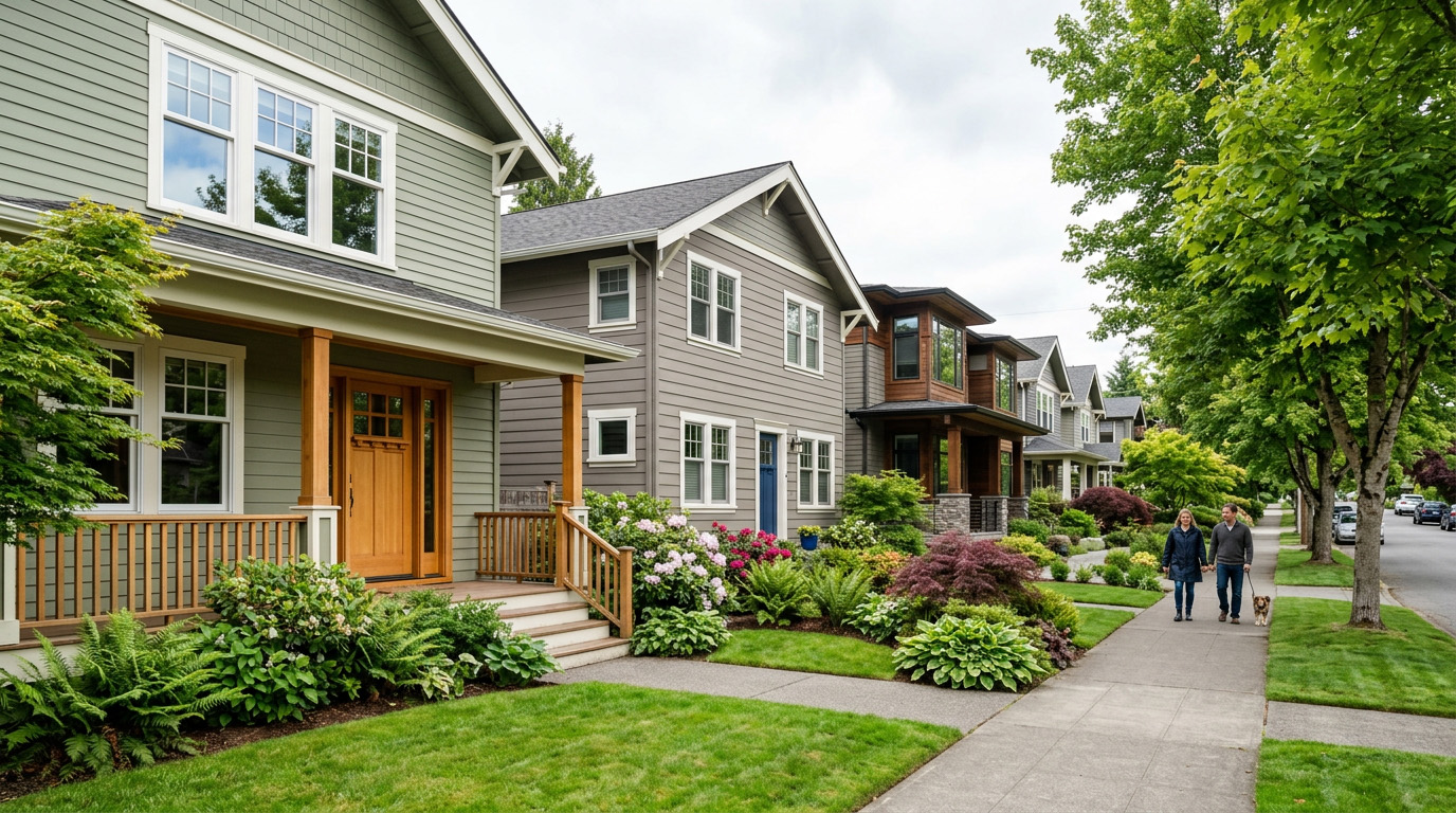 Seattle, WA home featuring newly installed replacement windows and doors