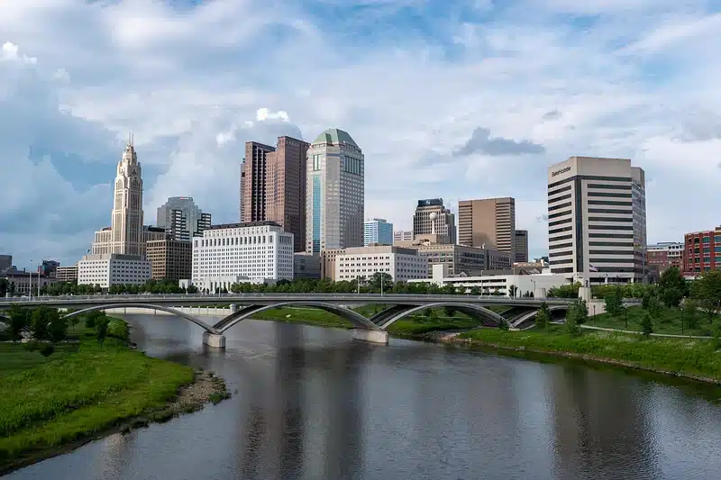 a view of downtown Columbus