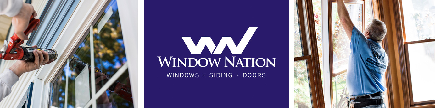 Window Nation team installing replacement windows in home