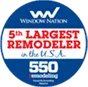 5th largest home remodeling company of the year badge