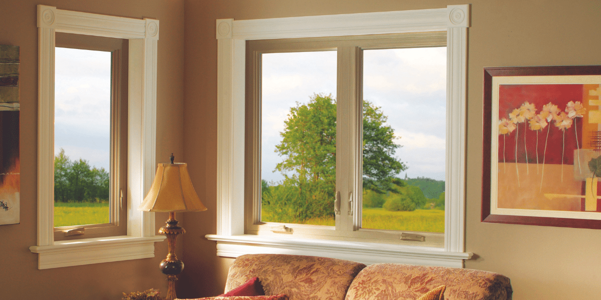 Beautiful Casement windows in living room
