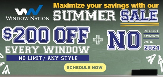 Window Nation Replacement Windows June Offer, Get $200 Off Every Window Style 550x260