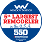 5th largest home remodeling company of the year badge